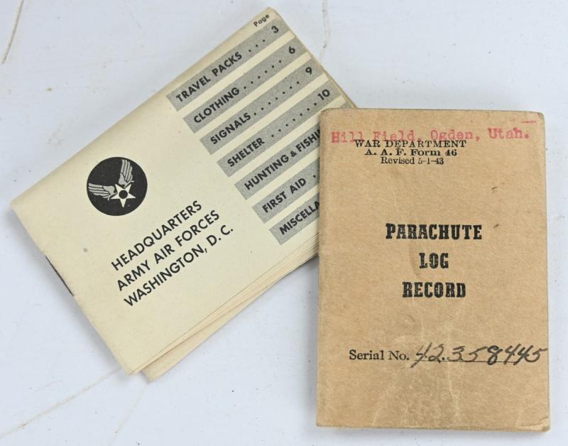 USAAF WW2 Named AN6510-1 Seat Parachute Harness Assembly