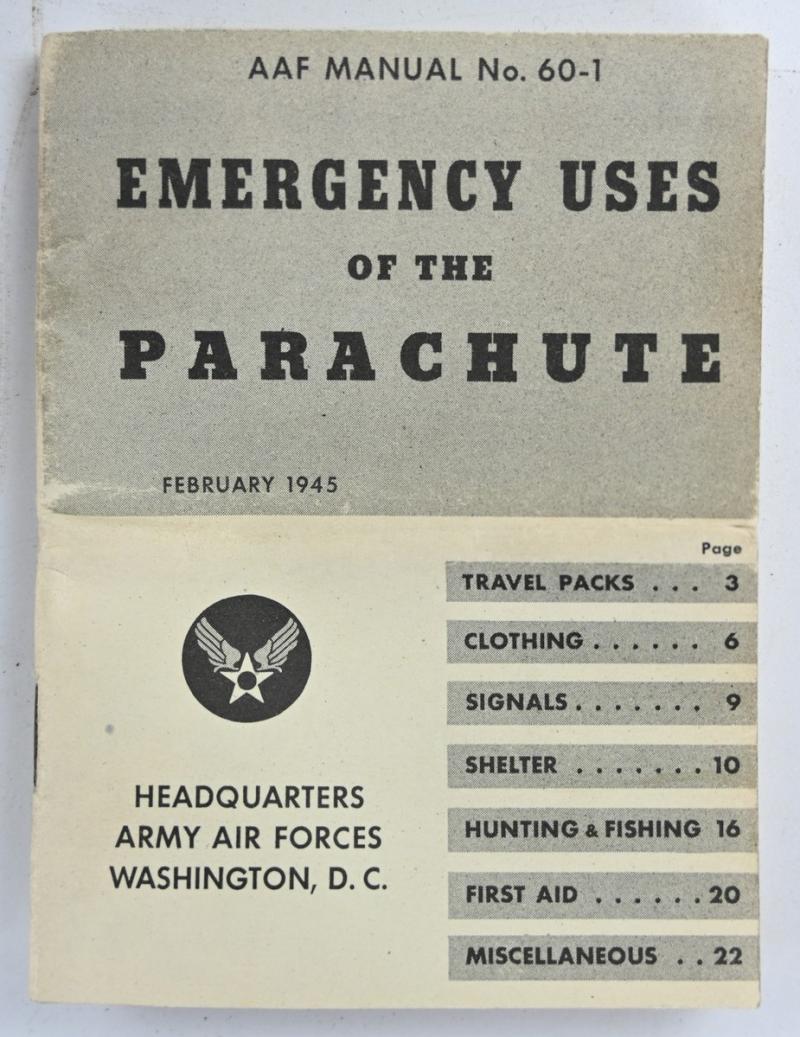 USAAF WW2 Named AN6510-1 Seat Parachute Harness Assembly