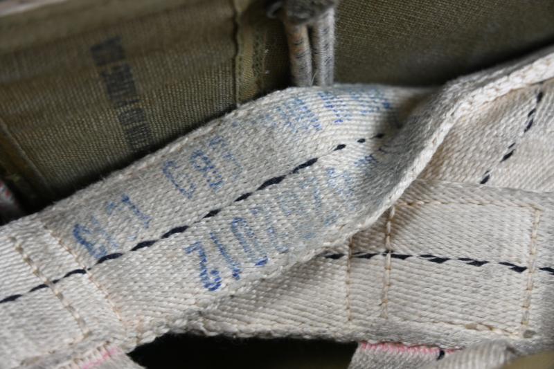 USAAF WW2 Named AN6510-1 Seat Parachute Harness Assembly