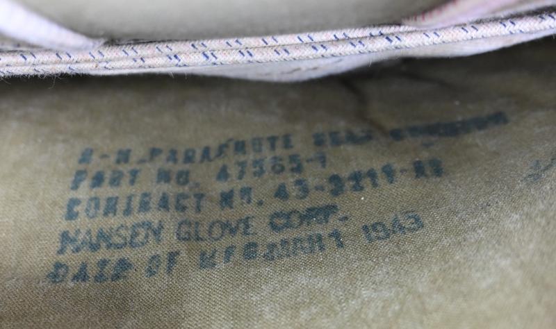 USAAF WW2 Named AN6510-1 Seat Parachute Harness Assembly