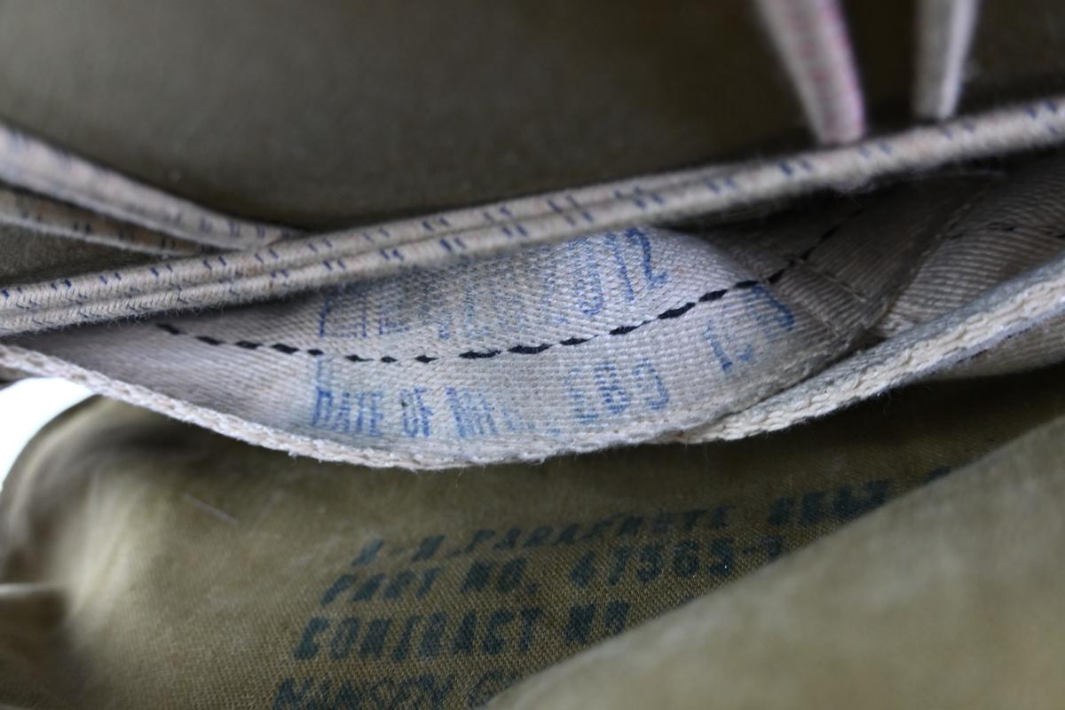 USAAF WW2 Named AN6510-1 Seat Parachute Harness Assembly