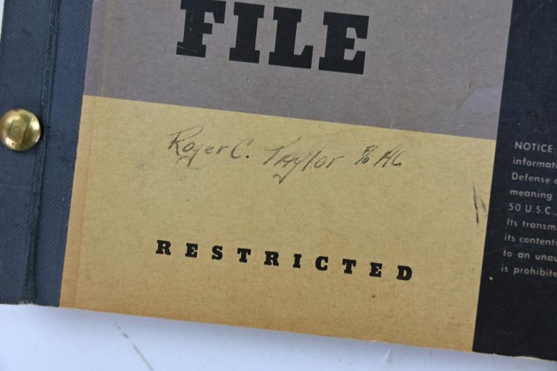 USAAF WW2 Pilot Information File Book Glider Pilot 'Roger C. Taylor'