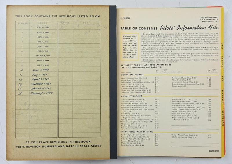 USAAF WW2 Pilot Information File Book Glider Pilot 'Roger C. Taylor'