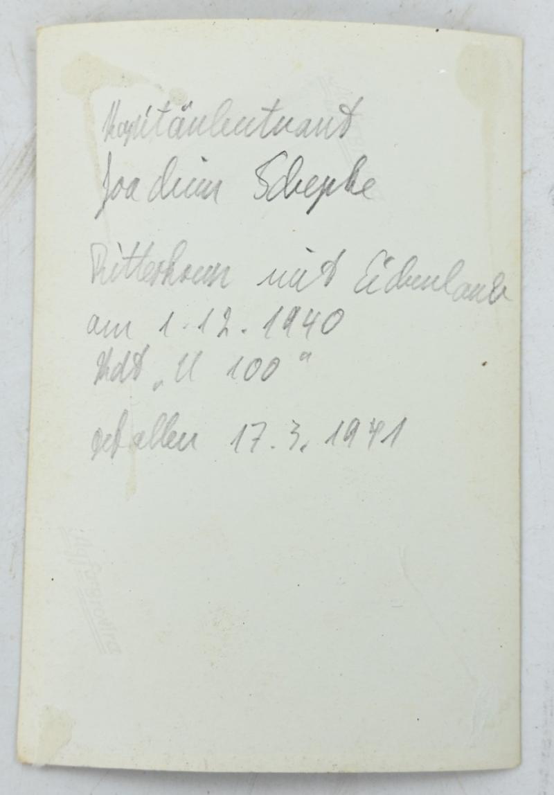 German KM Picture Set of Joachim Schepke U-100
