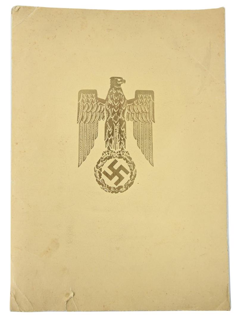 German Third Reich Promotion Document 'Oberamtsrichter'