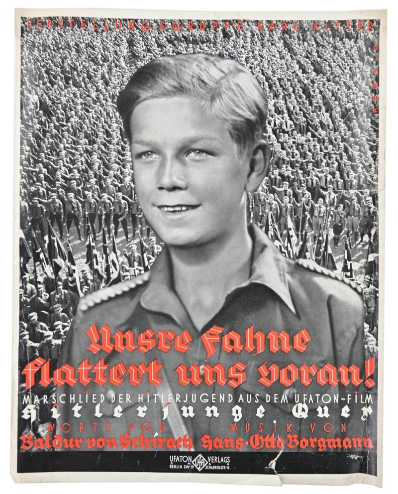 German Third Reich SongText 'Unsere Fahne flattert uns voran!'