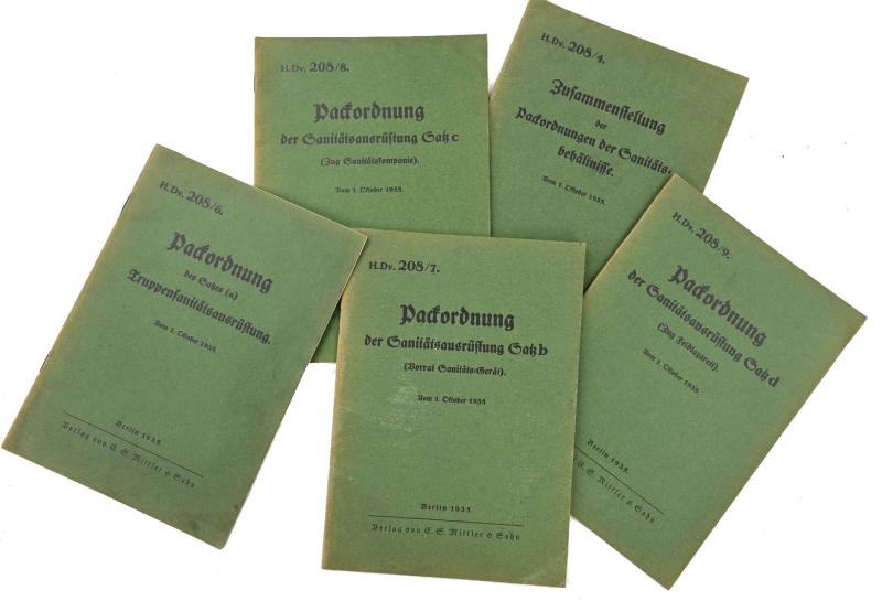 German Third Reich Medic Booklet Set