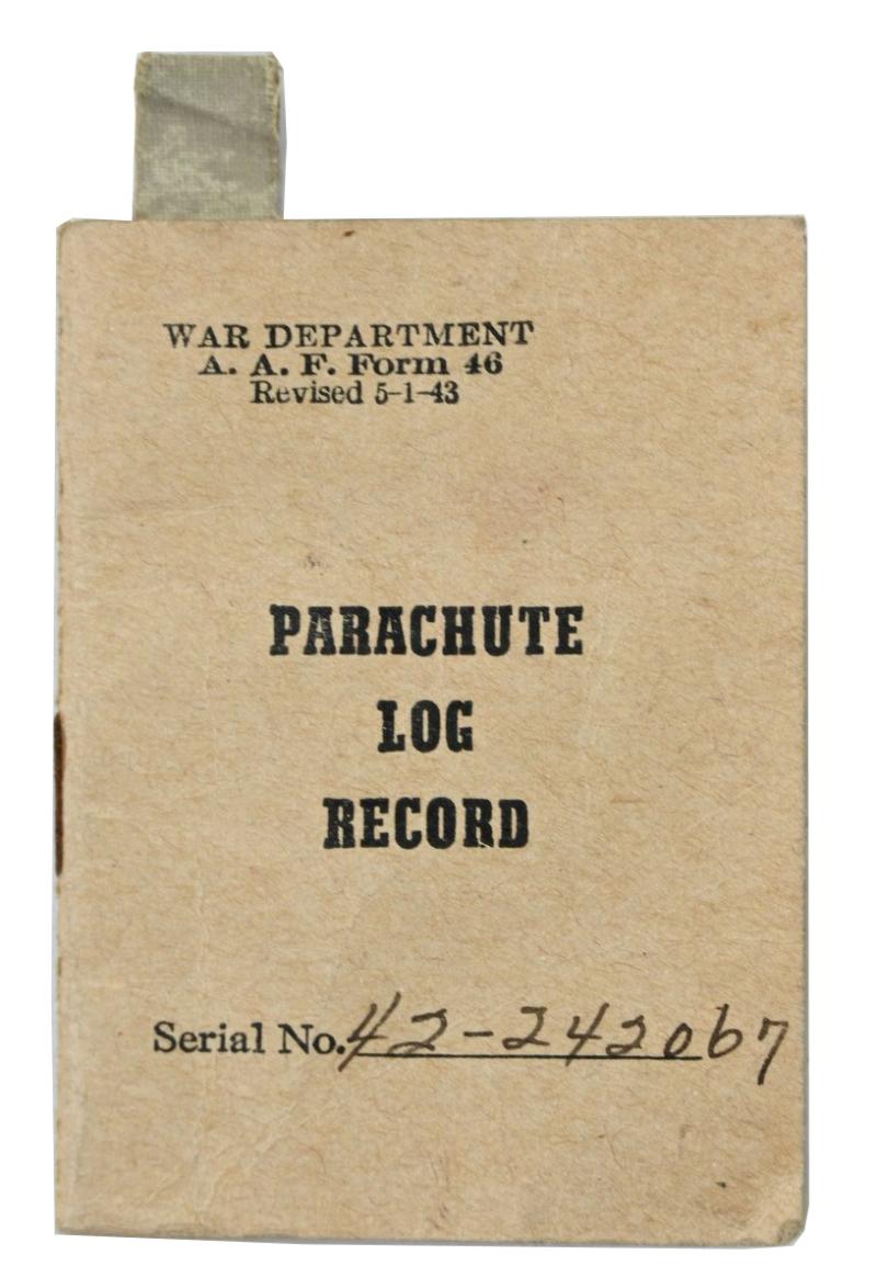 US WW2 Parachute Log Book