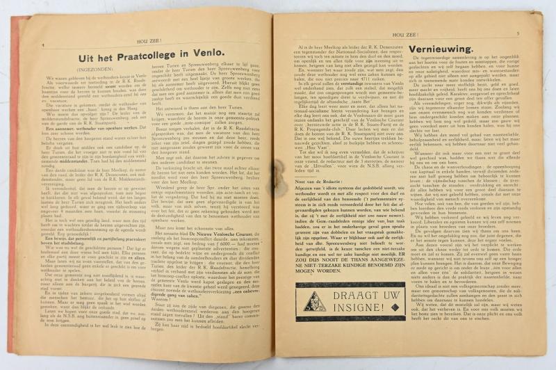 Dutch NSB Propaganda Booklet 1934