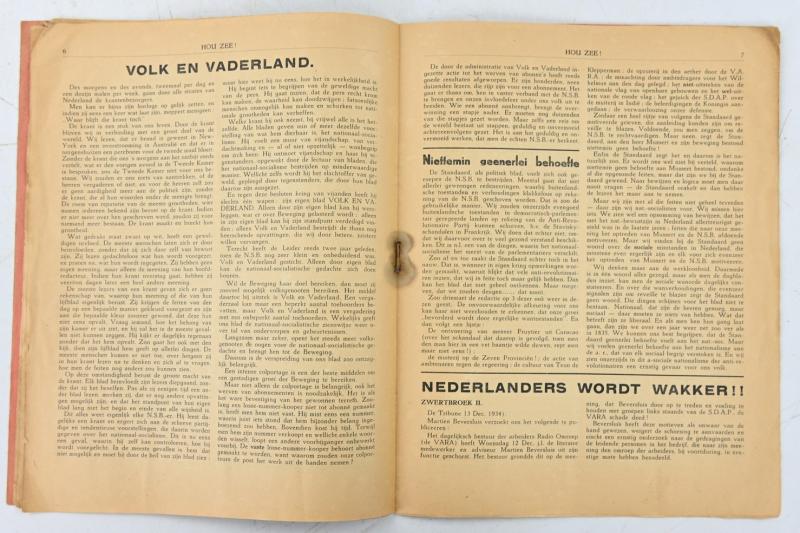 Dutch NSB Propaganda Booklet 1934