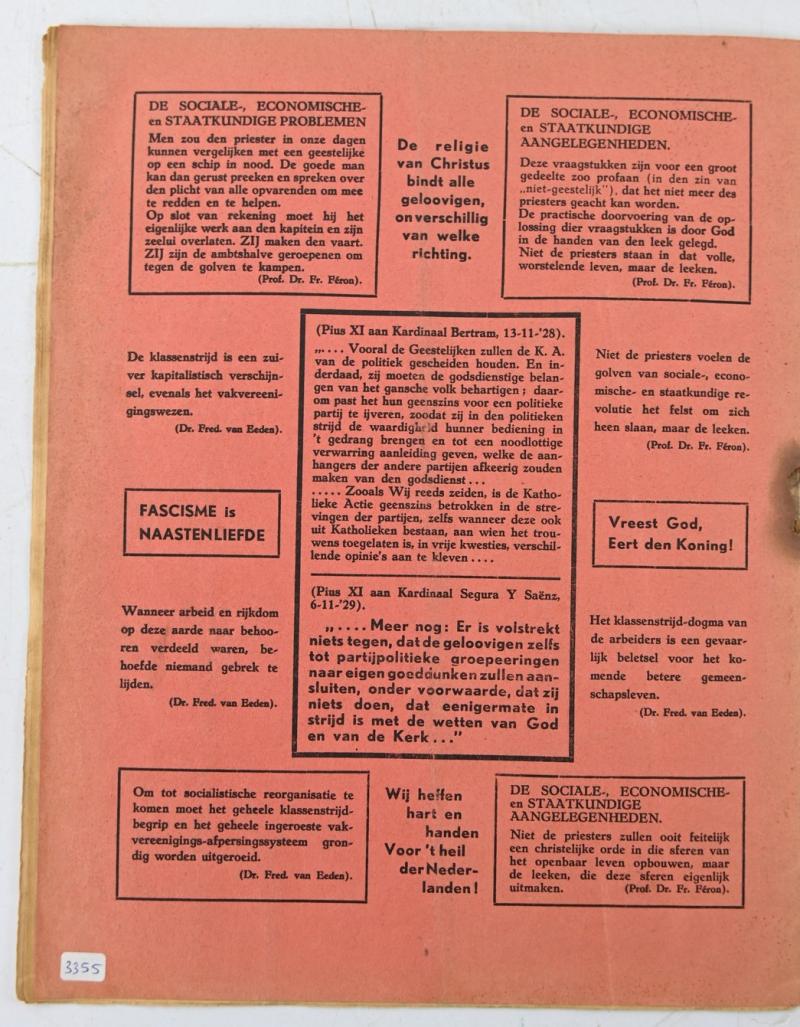 Dutch NSB Propaganda Booklet 1934