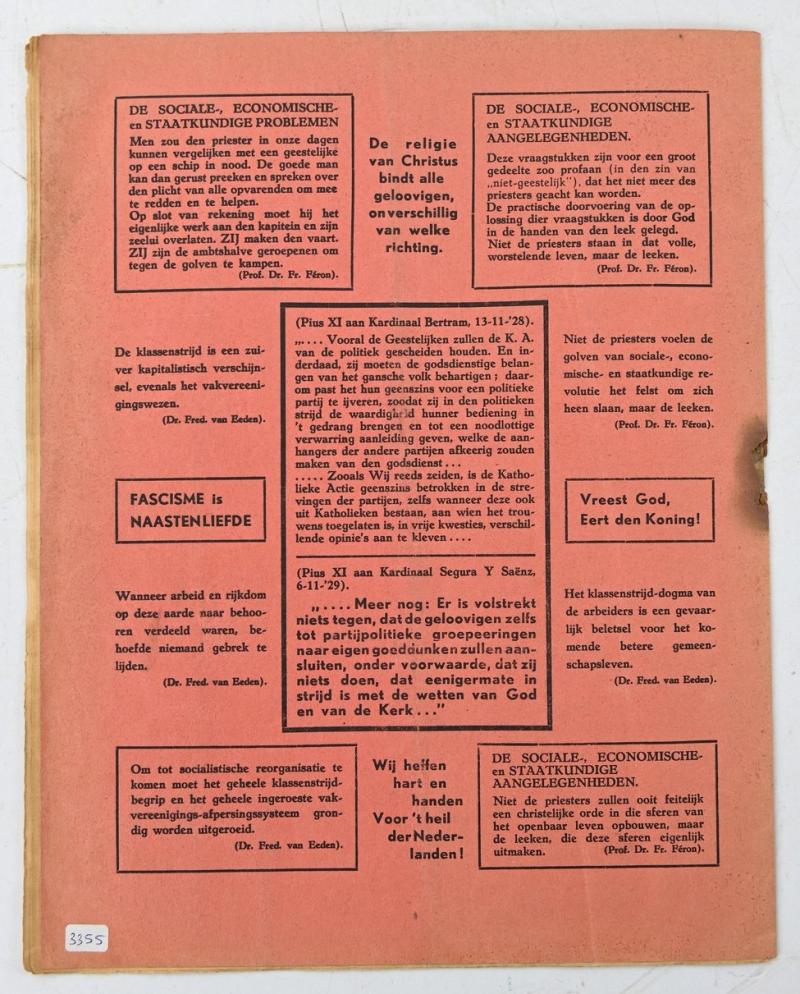 Dutch NSB Propaganda Booklet 1934