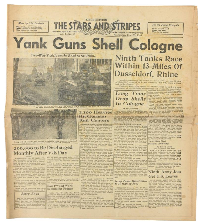 US WW2 Stars & Stripes Magazine