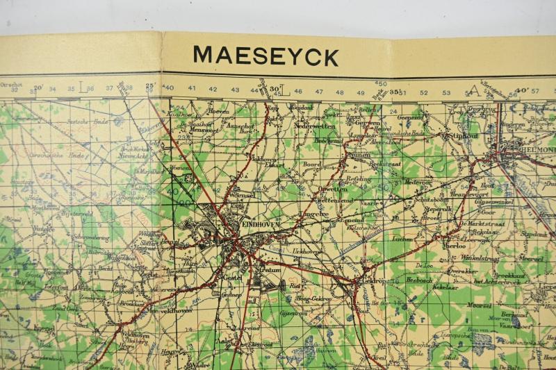US WW2 Mapcard 'Maeseyck' Market Garden
