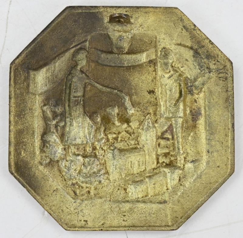 US WW2 101st Airborne Battle of the Bulge Brass NUTS Plaque Bastogne 1944