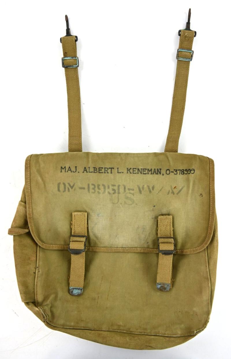 US WW2 OSD Musset Bag Officer Albert L. Keneman