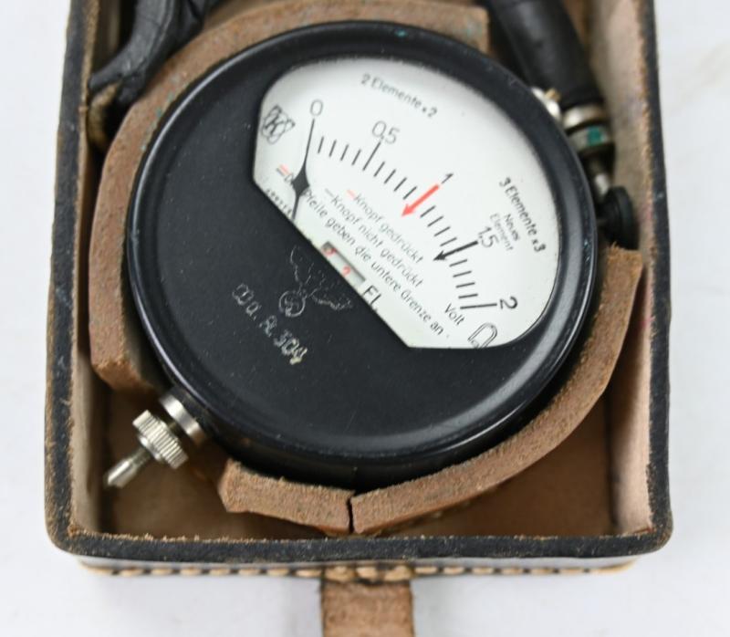 German WH Flashlight Battery Tester in Case