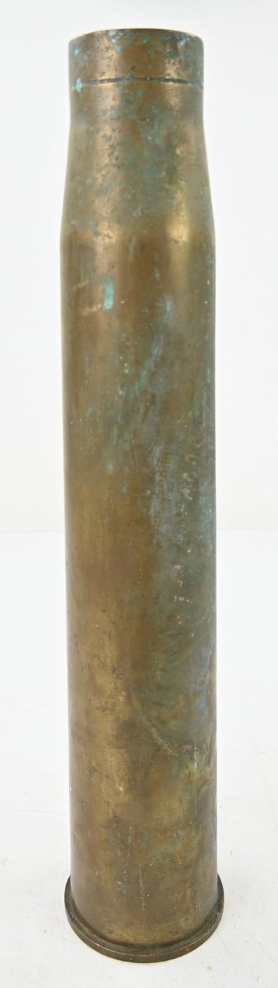 British WW2 Ordnance Quick-Firing 6-pounder 7 cwt Brass Shell 1943