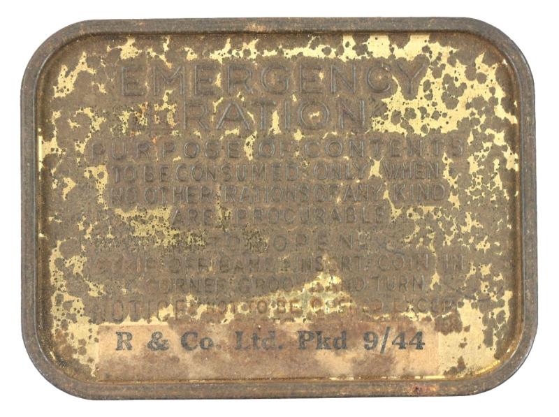 British WW2 Emergency Ration Tin Can
