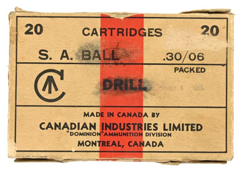 Canadian WW2 S.A. Ball Cartridge Ammo Box