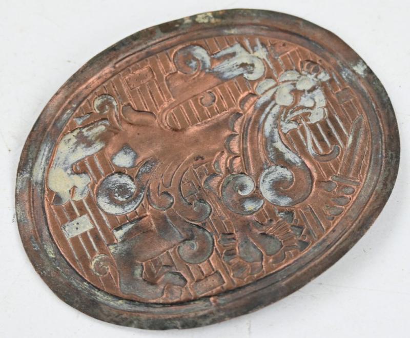 Dutch WW2 Combat Helmet Lion Plate