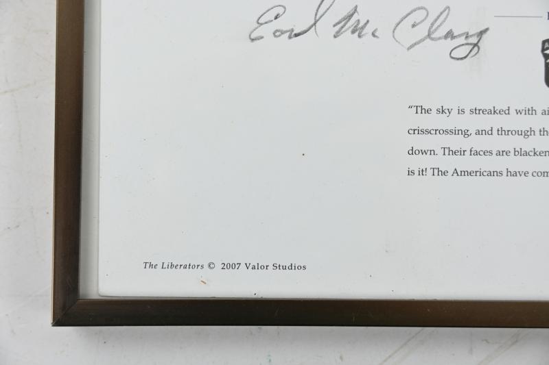 US WW2 Band of Brothers Members Signed Print Valor Studios