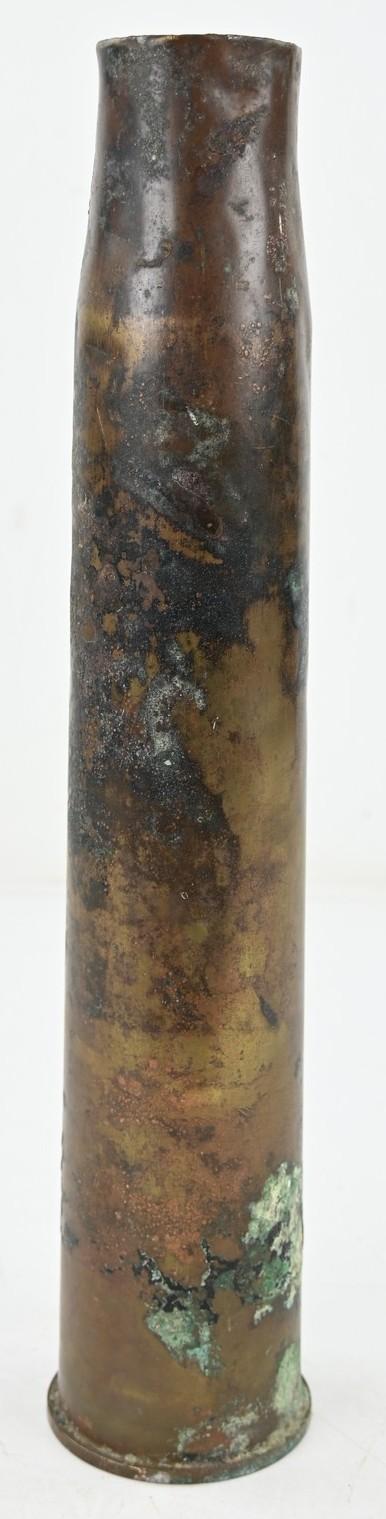 British WW2 Ordnance Quick-Firing 6-pounder 7 cwt Brass Artillery Canon Shell