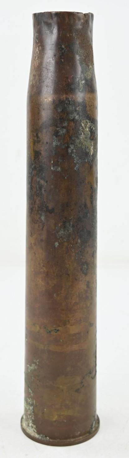 British WW2 Ordnance Quick-Firing 6-pounder 7 cwt Brass Artillery Canon Shell