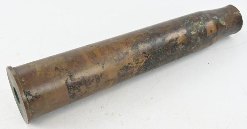 British WW2 Ordnance Quick-Firing 6-pounder 7 cwt Brass Artillery Canon Shell