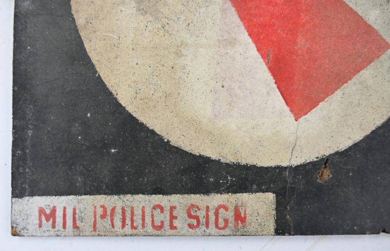 British WW2 Miltary Police Roadsign 'Traffic Circuit'