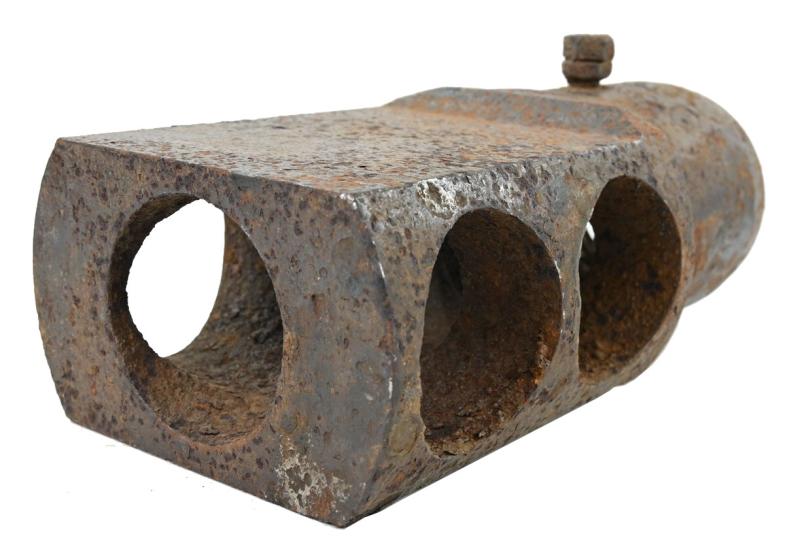 British WW2 Ordnance 25 Pounder Artillery Canon Muzzle Brake