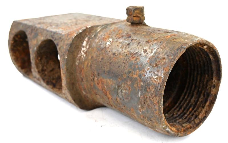 British WW2 Ordnance 25 Pounder Artillery Canon Muzzle Brake