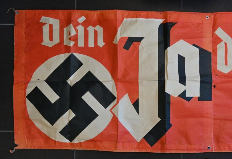 German Third Reich Election Paper Road Banner April 10th, 1938