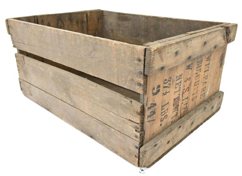 British WW2 Welfare Biscuit Crate