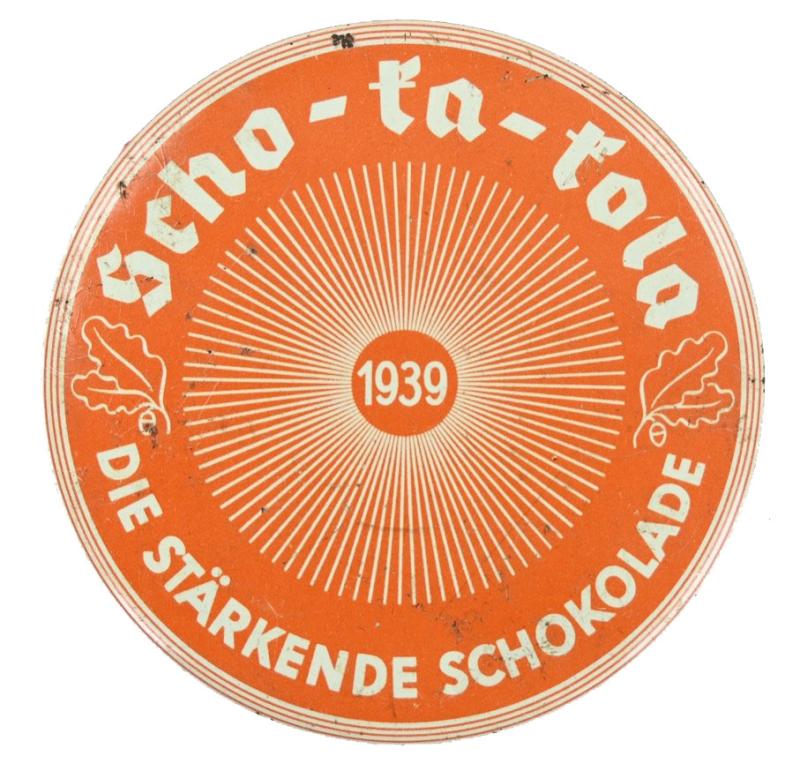 German Scho-ka-kola Tin Can 1939