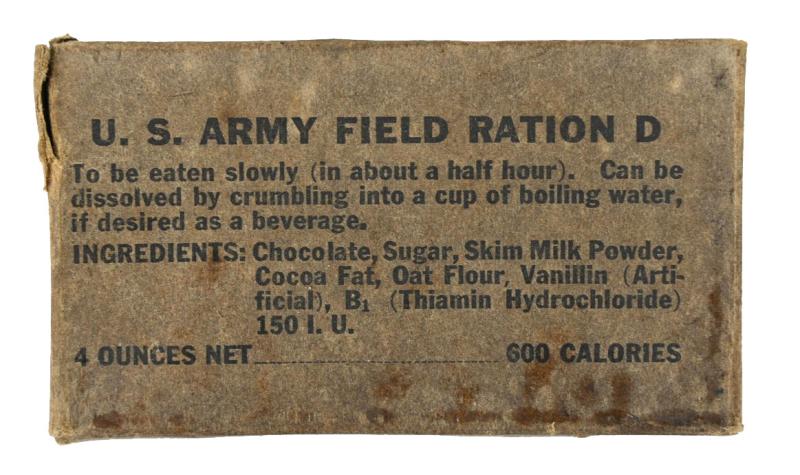 US WW2 Field Ration D