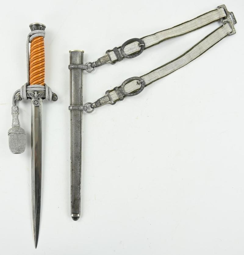 German WH Officer's Dagger with Hanger 'SMF Solingen'