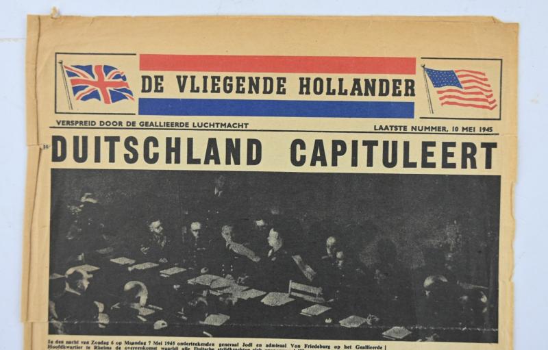 Allied/Dutch Flyer “De Vliegende Hollander” 10 May 1945 Last Edition