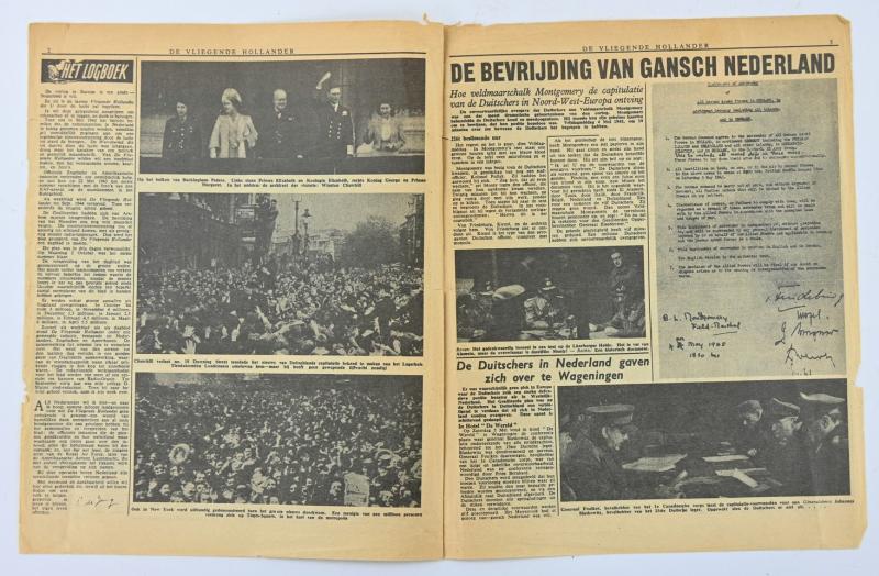 Allied/Dutch Flyer “De Vliegende Hollander” 10 May 1945 Last Edition