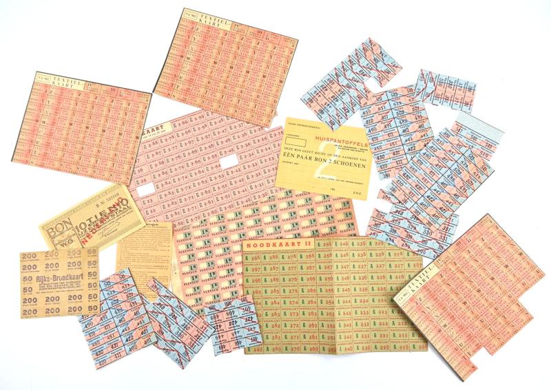 Dutch WW2 Various Food Coupons