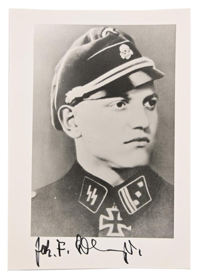 Signature of Waffen-SS Knight's Cross Recipient 'Jakob Lobmeyer'
