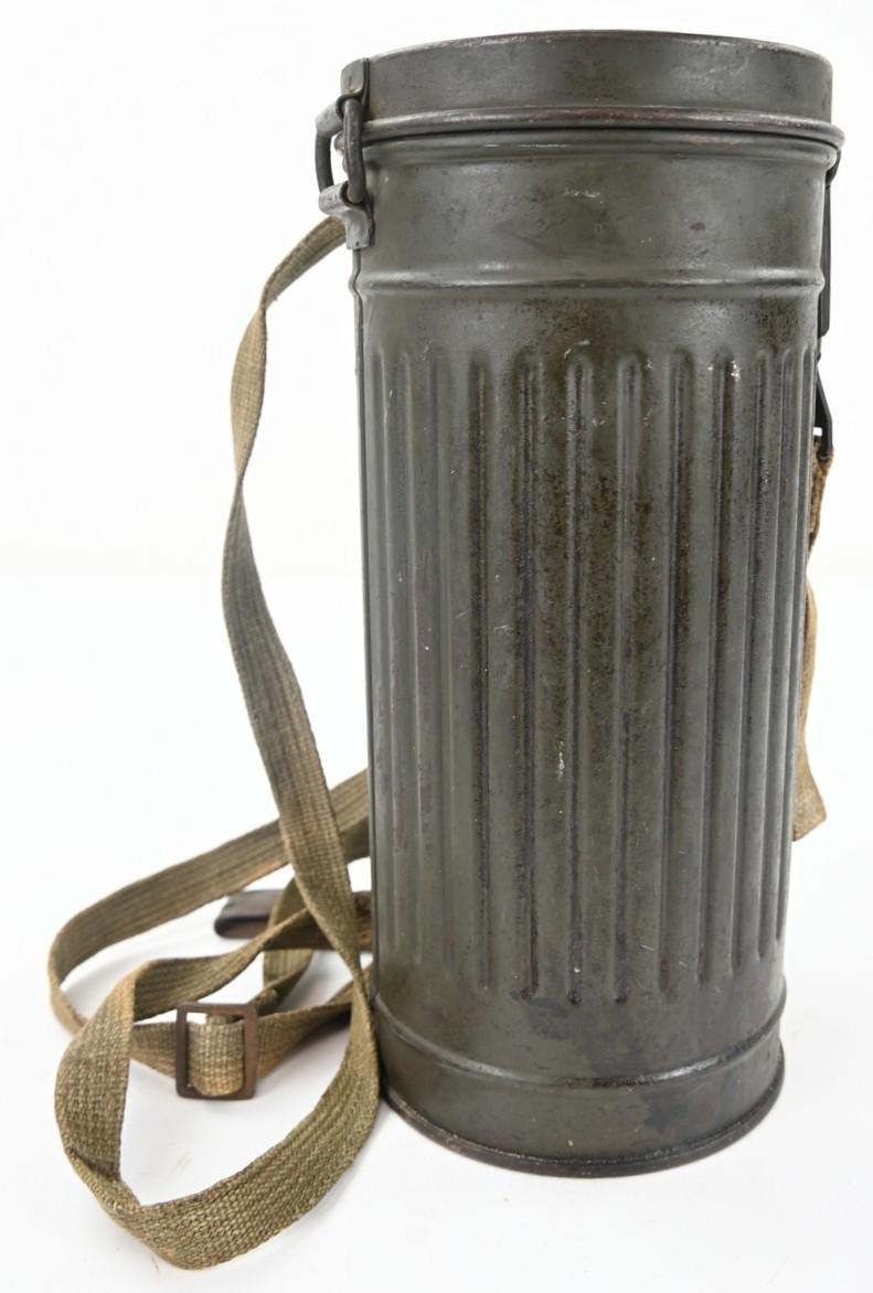 German WH M31 Named & Matching Gasmask & Cannister