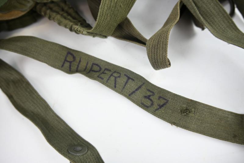German WH M31 Named & Matching Gasmask & Cannister
