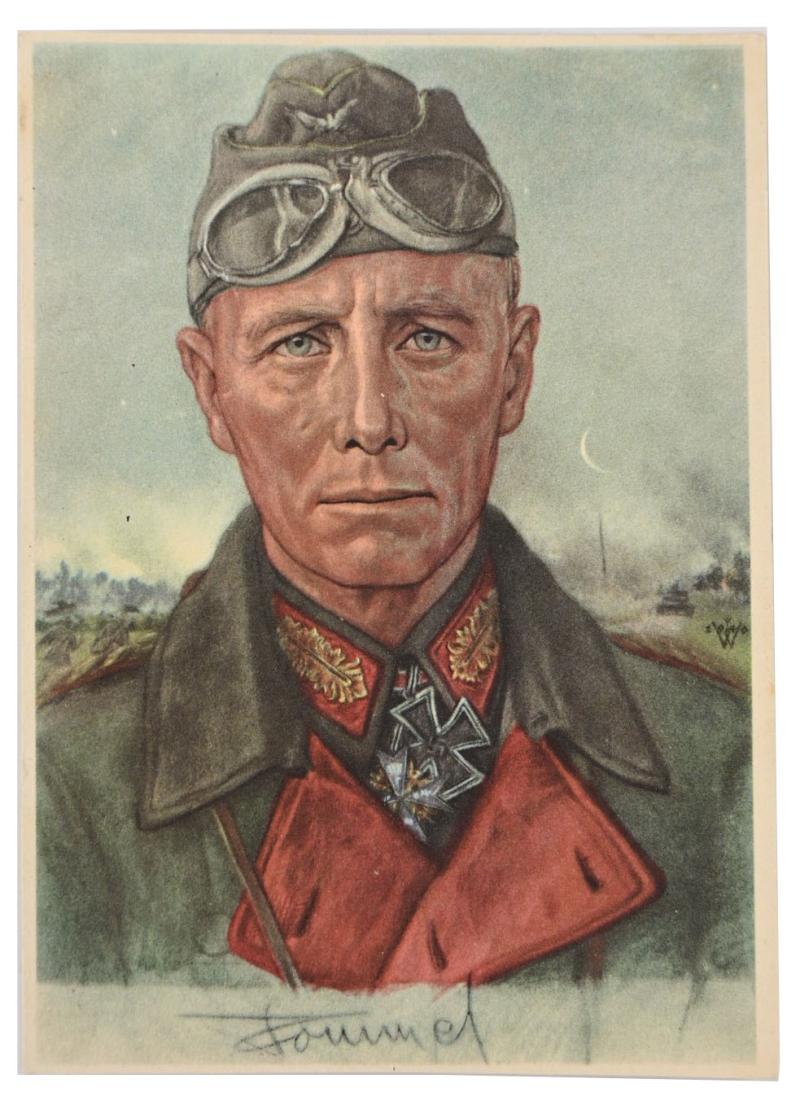 German Postcard of Generaloberst Rommel