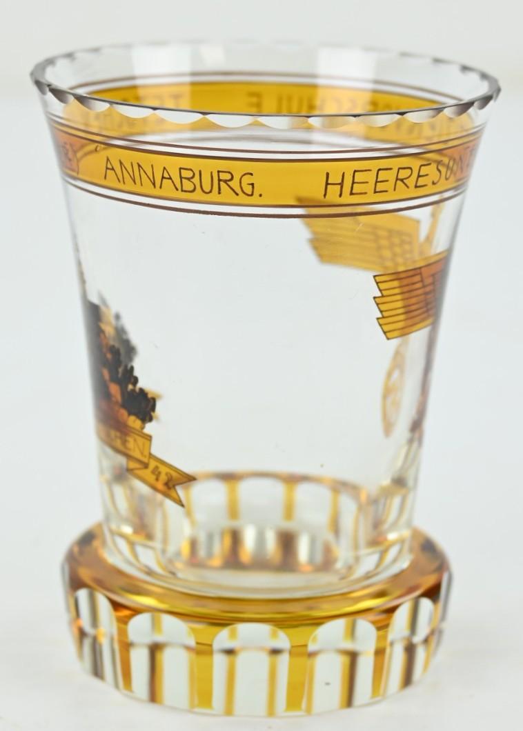 German Third Reich Remembrance Glass 'Heeresunteroffiziervorschule Schloss Tetschen'