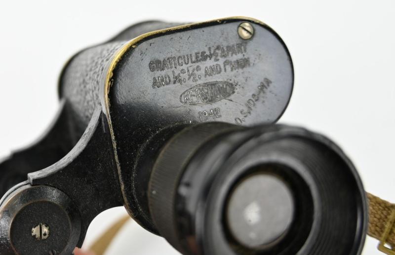 British WW2 Binocular with Carrying Pouch