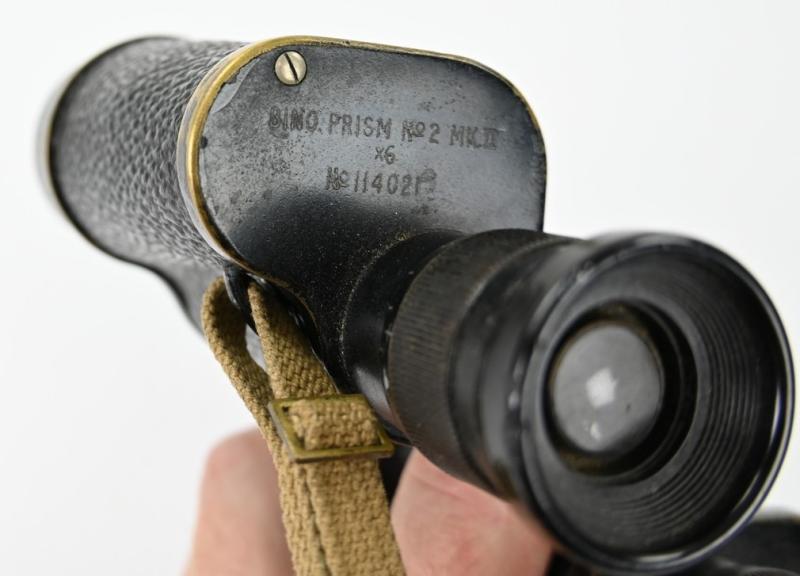 British WW2 Binocular with Carrying Pouch