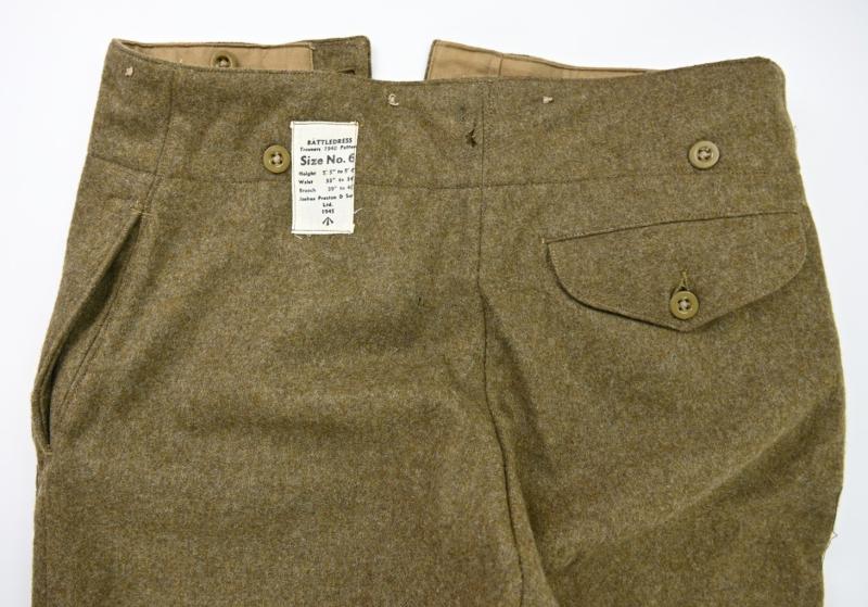 British WW2 P40 Battledress Trousers