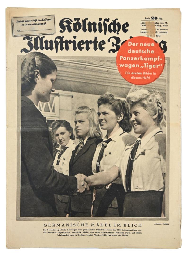 German Magazine kölnische illustrierte zeitung April 8th, 1943