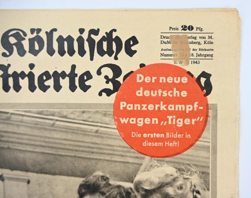 German Magazine kölnische illustrierte zeitung April 8th, 1943